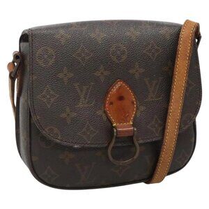 LOUIS VUITTON Monogram Saint Cloud MM Shoulder Bag M51243 LV Auth 118946
